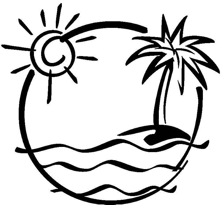 vacation theme coloring pages - photo #39