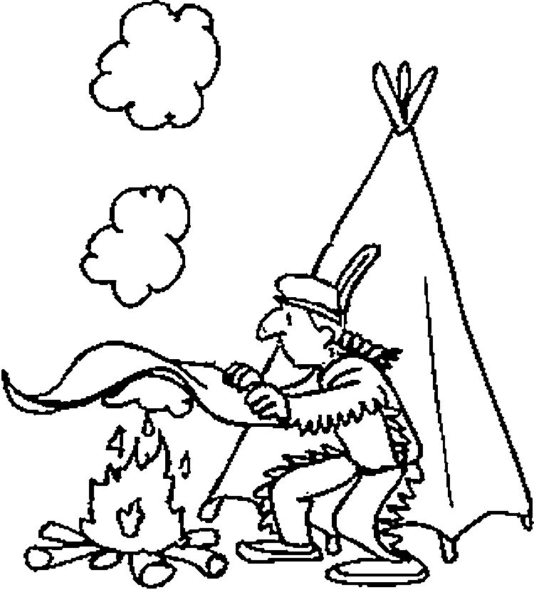 native american indian coloring pages - photo #12
