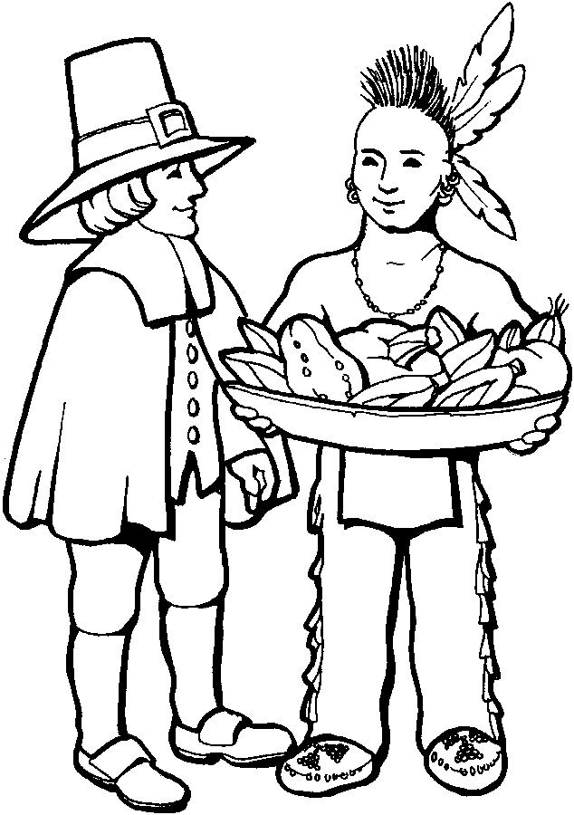 thanks giving coloring pages - photo #45