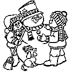 snowman coloring page