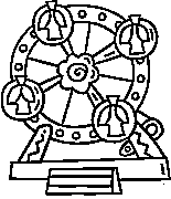 cartoon roller coaster kids coloring page