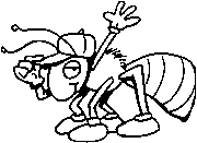 ants coloring page for kids