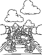 ants coloring page for kids