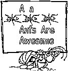 ants coloring page for kids
