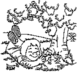 ants coloring page for kids