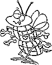 kids bee coloring page