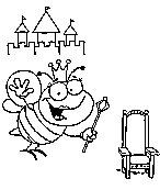 kids bee coloring page