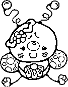 kids bug coloring page