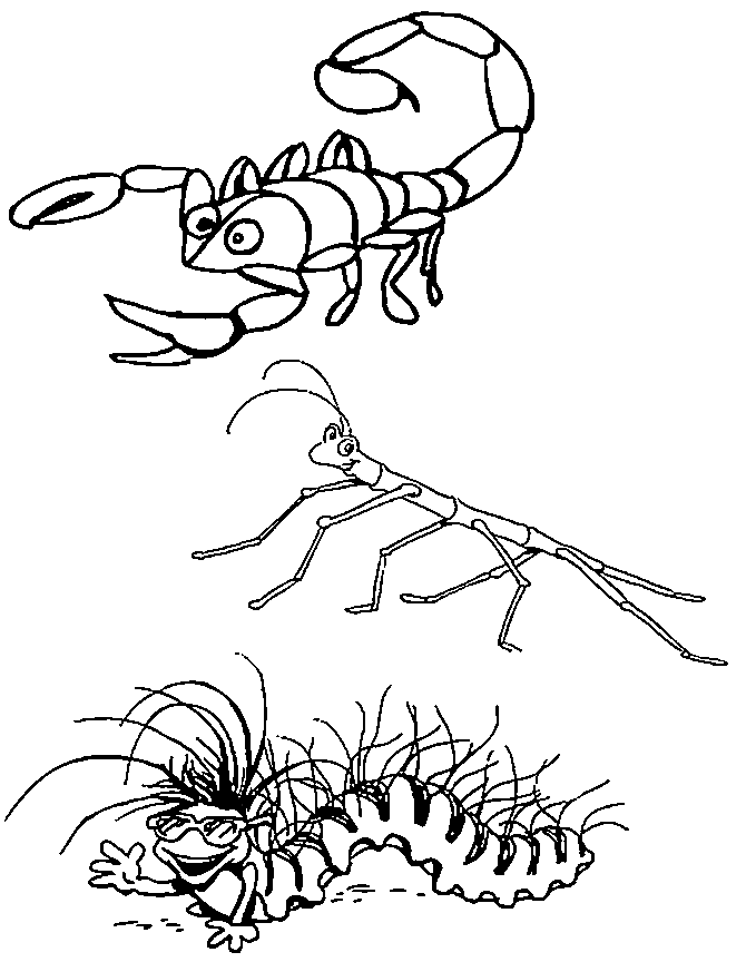 Bugs Coloring Printables for Kids - Ladybugs, Beetles and more