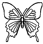 butterfly coloring printable for kids