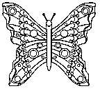 butterfly coloring printable for kids