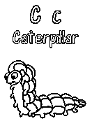 kids caterpillar coloring page