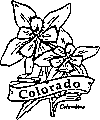 Colorado state flower coloring printable