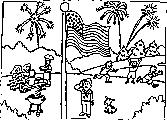 flag coloring page