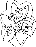 flower coloring printable