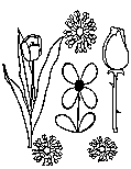 flower coloring printable