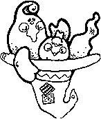 Halloween ghost coloring page