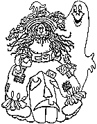 kids scarecrow coloring page