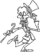 Halloween coloring printables skeleton
