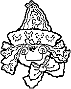 Halloween witch coloring page