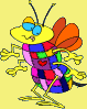 online bee coloring picture