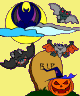 halloween bats online coloring page for kids