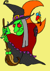 witch coloring page for kidswitch-coloring-page-online2.html