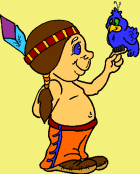 online native american coloring page for kids