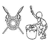 native american indian coloring page for kids