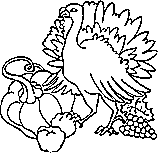 Thanksgiving turkey coloring page