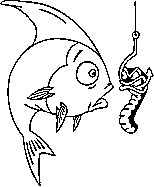 worms coloring page for kids